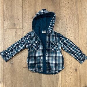 Boston Traders Teal and Navy Plaid Jacket